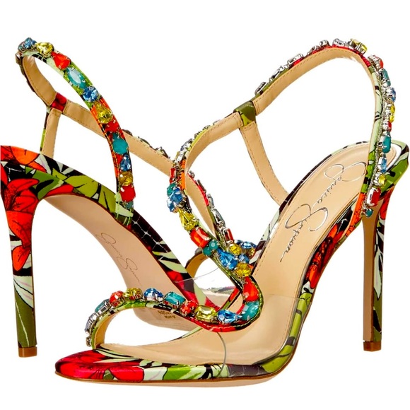 Jessica Simpson Jaycin High Heel in Black Blossom - Picture 3 of 11